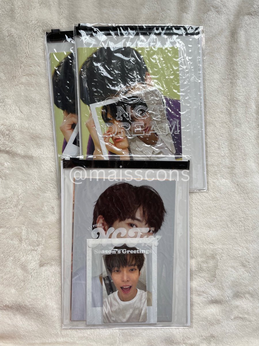 [CLEARANCE SALE] WTS / LFB NCT Season's Greetings Photopack 2021 Jeno Doyoung Fullset SEALED

💵150k (was 175k)
✅packing
✅keep event with dp max 2x event
❌adm 🍊 or ttshop (bisa split or fullpay)
✈️ww shipping ⭕️
📍jkt (INA)

T. Pc sgpp21 sgpp 21