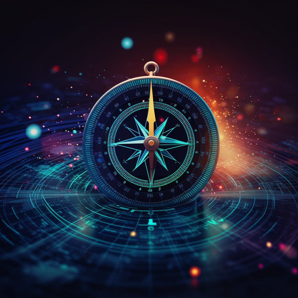WhatsYourOpnion's tweet photo. "Vectors: Direction in Data Space! 🧭✨ In AI, vectors represent both magnitude and direction. They guide us through data, like a compass pointing the way. #AI101 #DataCompass" https://t.co/x0Uf1QCH4p