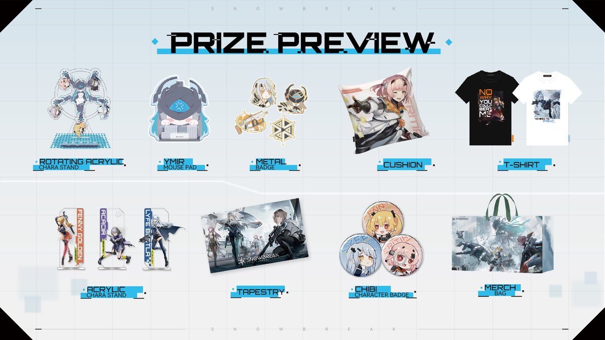 SnowbreakEN's tweet photo. We are excited to attend @AnimeExpo at Booth E-3 from July 1st to 4th!
On July 3rd, 2 – 3 P.M. (PDT), we will host a special event with @CDawgVA and @GiggukAZ as guests.
Check out the directions and FREE gifts!
Pre-register NOW >> https://t.co/OnA1u8kErI
#Snowbreak #SCZAX https://t.co/V6ia1tUQH9