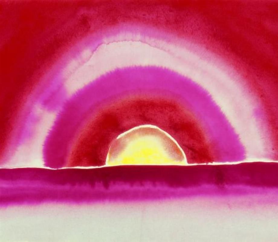 Georgia O'Keeffe, Sunrise, 1916 #WomensArt