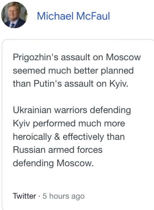 Farnakyboy's tweet photo. 🤔 The Belarusian opposition saw her chance to overthrow Lukashenko yesterday, the hateful grandpa Anders Aslund and warmonger McFaul thought Russia was finally falling apart. Wrong again as usual 😂 #andersaslund #russia #belarus #McFaul #Wagner 👋 🤡 https://t.co/VxsxdWHLQ0