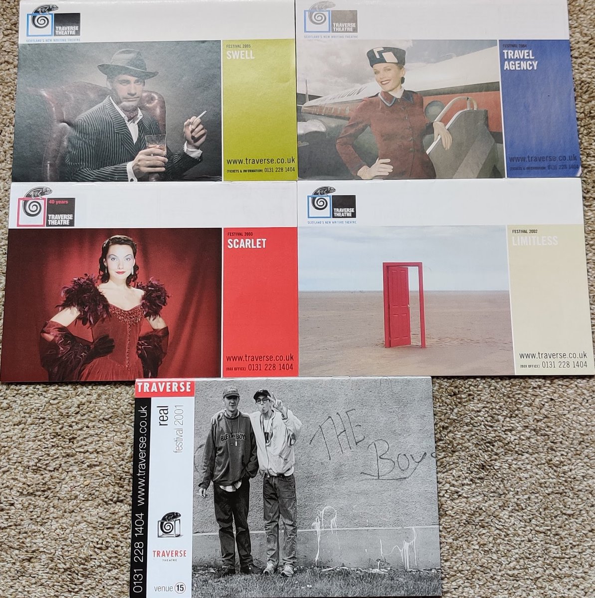 fringememories's tweet photo. A small selection of @traversetheatre programmes from the turn of the century (2001 - 2005) 

Any favourite Traverse memories?

#edfringe #fringememories https://t.co/rLdFAZ20mD