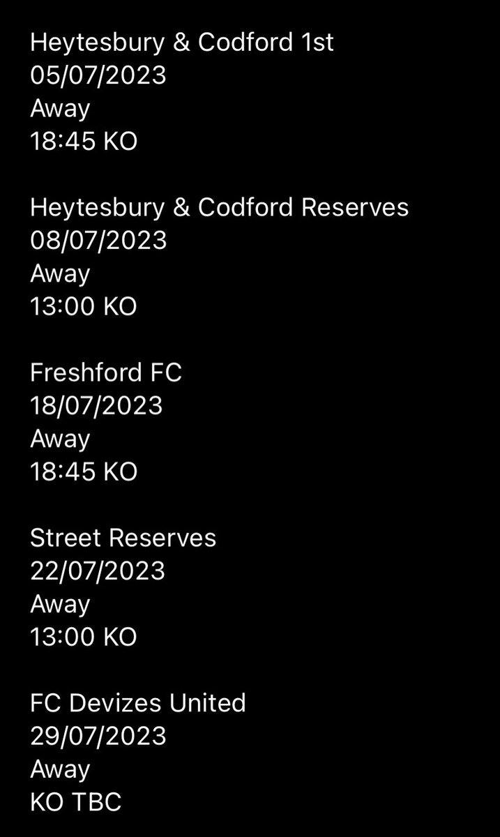 FromeReserves's tweet photo. Our pre season friendlies for July and August 🔴🔵 https://t.co/5DLYlyfTwE