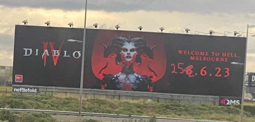 DenisCheong's tweet photo. @BlizzardCS In light of the current outage I fixed your sign for you. https://t.co/b3oWFz9gYV