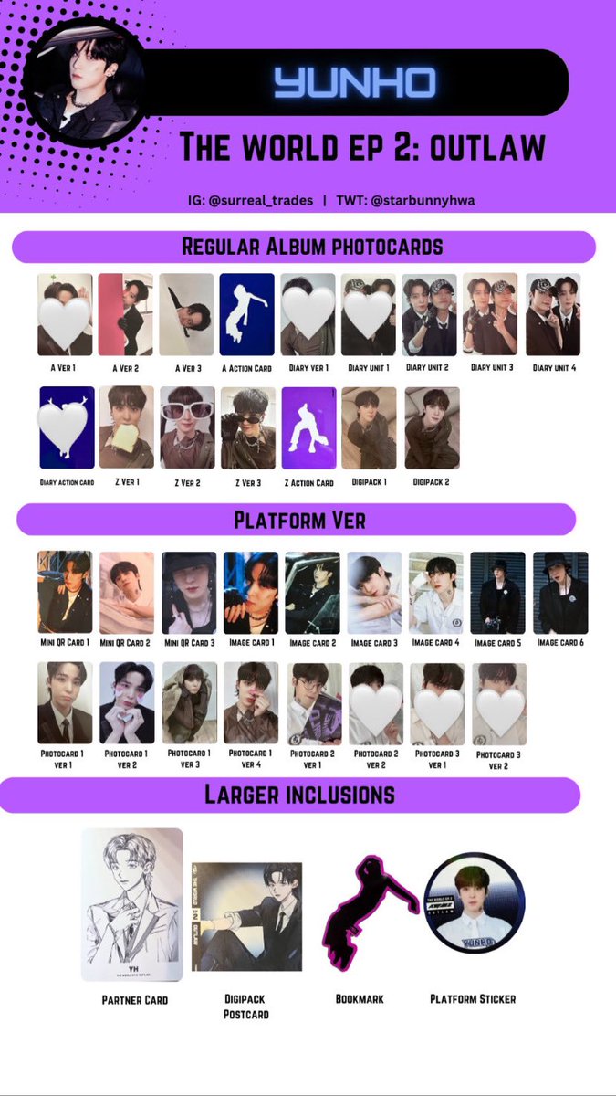 ATEEZ 交換

【譲】1.2.3枚目

【求】ユノ 4枚目

お気軽にリプ、DMお願い致します🙇🏻‍♀️

  #ATEEZ交換