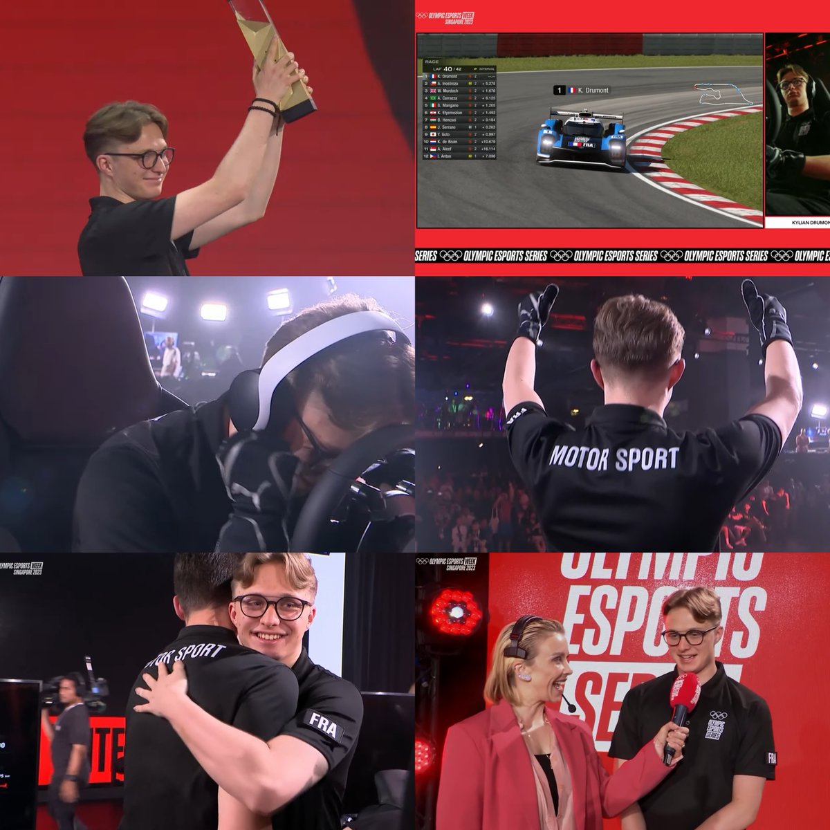 r8gesports's tweet photo. YES! YES! YES! R8G_Kylian is the first ever #OlympicEsportsSeries motorsport Winner!

After our P3 in 2021 with Tsutsu in the Olympic Virtual Series, now, it’s the Win!🥇

@KylianDrumont 
#r8gesports https://t.co/vWDYV8V7eo