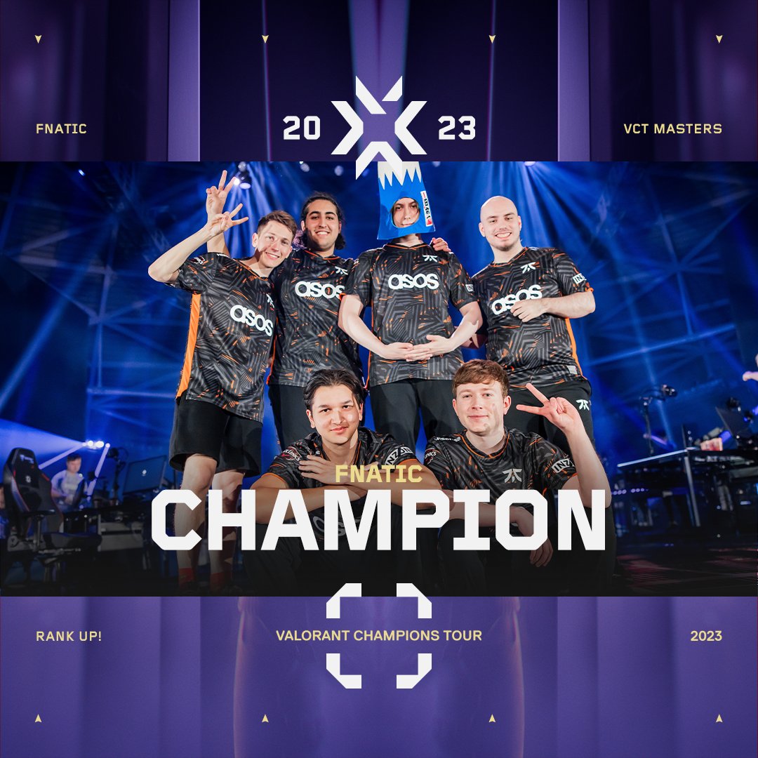 Fnatic Dominates EG to Become VCT 2023 Masters Tokyo Champions