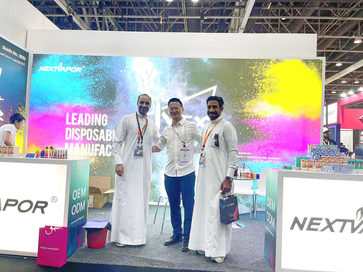 nextvaportech's tweet image. Thank you all for stopping by our booth at the World Vape Trade Show Dubai 2023! 
Stay tuned for more exciting updates!🙌💨
nextvapor.cc
.
.
.
#worldvapeshowDubai #nextvapor #vapevent #vapexpo #vapeshow #vapemanufacturer #vapewholesale #vapexhibition