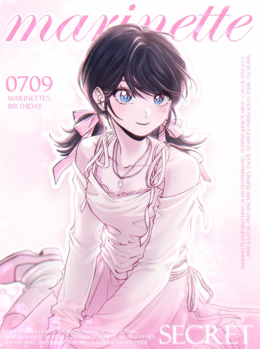 #MiraculousLadybug 
마리네뜨 생일 미리 축하해!!!!