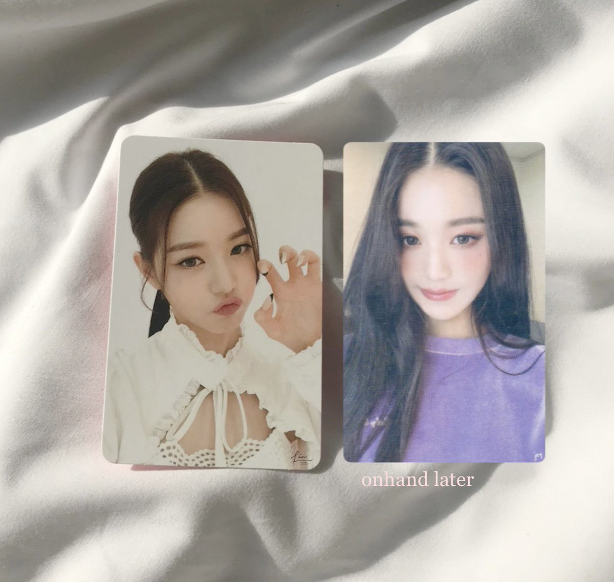 wts lfb ph only 𓆩♡𓆪

     ྀི wonyoung set! 

     ₱ 900 
     mint condition 
     left onhand, right later
     check thread

𓂃 wyinlace.carrd.co 

. . ‹𝟹 ︎t. ive izone eleven v2 rawr horanghae purple sweater ps fansign pob pc