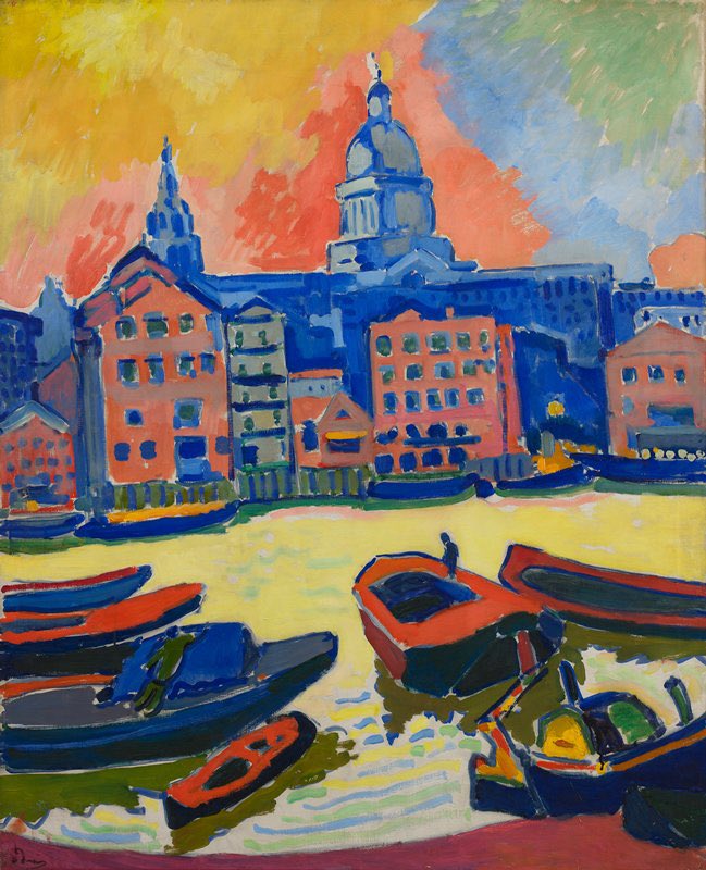 St Paul's Cathedral seen from the Thames 1906 #AndréDerain