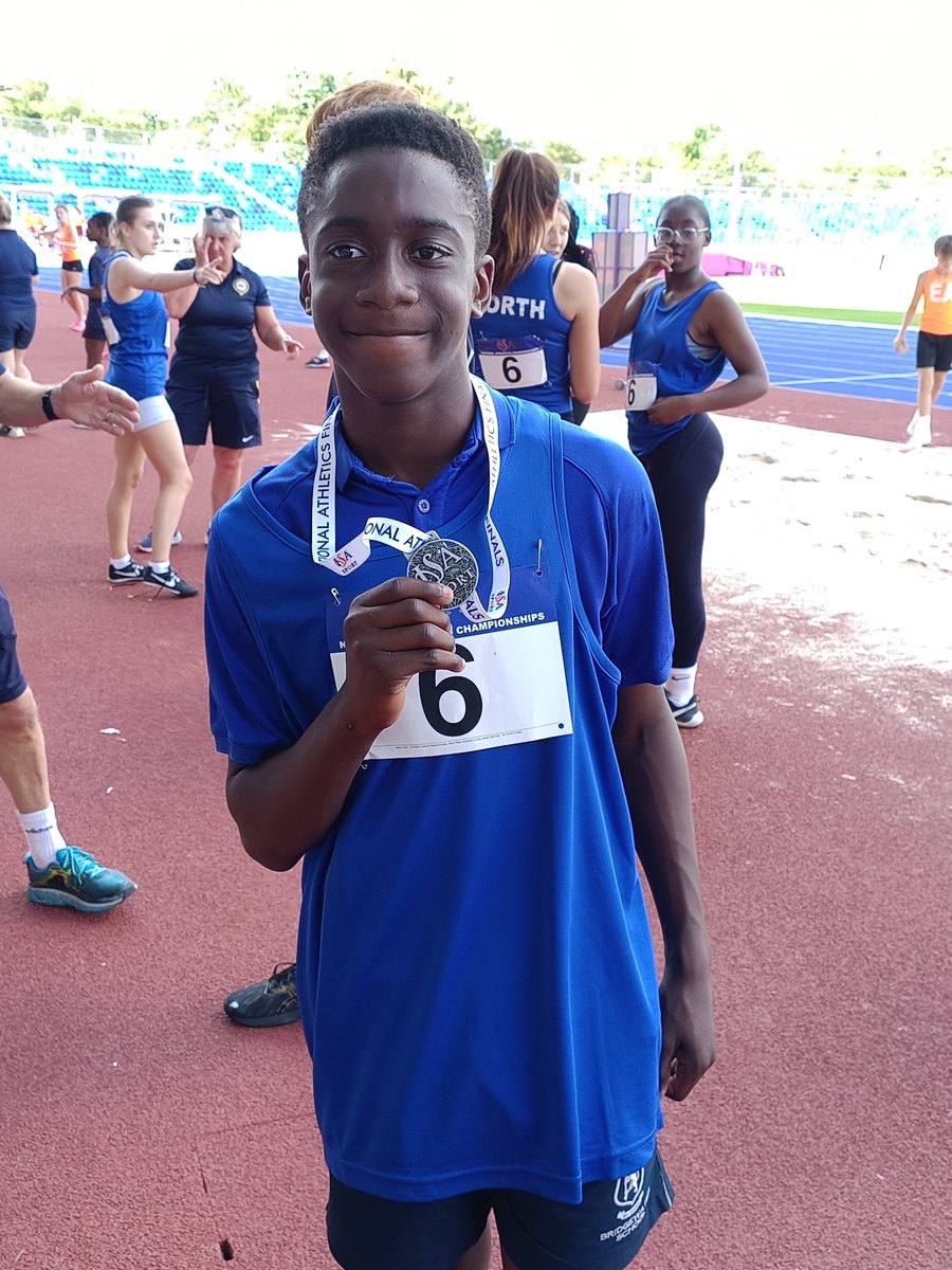 BWS_SPORT's tweet photo. Athletics: Well done to Mikeal O in Y7 on his silver medal in the 200m at the ISA Nationals at Alexander Stadium, Birmingham👏🥈 https://t.co/m5nIMyvCMX