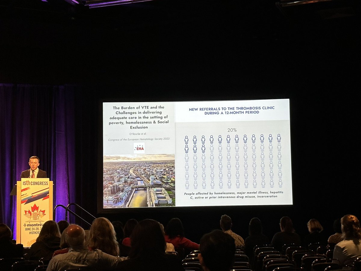 What a way to start Day 2 of #ISTH2023 @BarryKevane kicking off the Dr. Claire McLintock Memorial Session with a much needed lesson in Syndemics in #WomensHeath
There is a global need for better understanding social determinants of health & their impact on VTE care in at risk pts https://t.co/9VjFfyFvSj