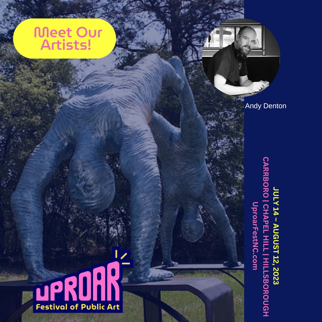 Meet Uproar artist Andy Denton (<a href="/Andystani/">Andystani</a>) of North Little Rock, Arkansas!

Andy creates sculptures using fabricated metal and figurative ceramic or cast metal. 

Learn more at andrewwilliamdenton.com.

See our full lineup of artists at uproarfestnc.com/artists .