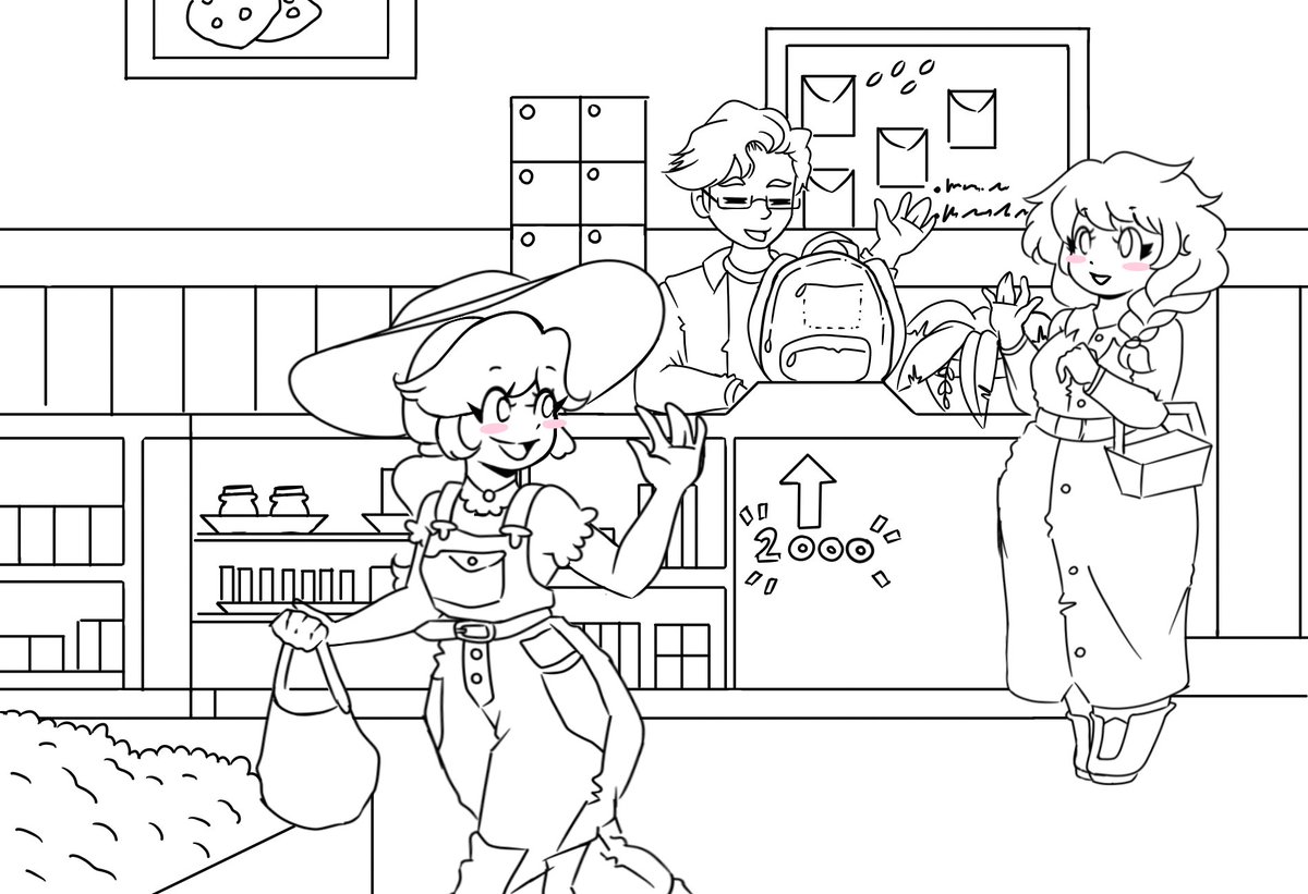 SsuggarCrash's tweet photo. ✨ #fanart ✨

Nuevamente otro dibujo de #StardewValley
Ahora con Marnie y Perrie ❤️

#artedigital
#artetradicional
#arte #dibujodigital #dibujotradicional #dibujo #dinamicpose #bocetos #sketch #artista #artistatradicional #artistadigital 
#marnie #perrie 
#pueblopelicano https://t.co/XMePSkuASA