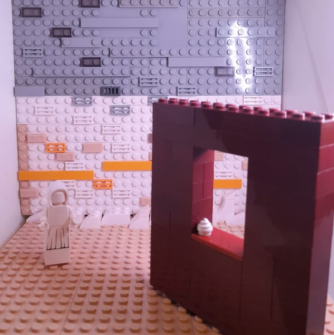 mog21's tweet photo. Happy #birthday to the #Surrealist #painter Kay #Sage born #OTD 25 June 1898 here's #Shivering #Mountain reinterpreted in @LEGO_Group after original @MattatuckMuseum #WomenArtists #SURREALISM #kaysage #shiveringmountain #window #egg #LEGO #arthistory #DREAM #landscape #enigma https://t.co/JSczJRHaYF