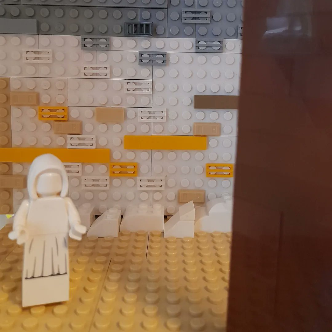mog21's tweet photo. Happy #birthday to the #Surrealist #painter Kay #Sage born #OTD 25 June 1898 here's #Shivering #Mountain reinterpreted in @LEGO_Group after original @MattatuckMuseum #WomenArtists #SURREALISM #kaysage #shiveringmountain #window #egg #LEGO #arthistory #DREAM #landscape #enigma https://t.co/JSczJRHaYF