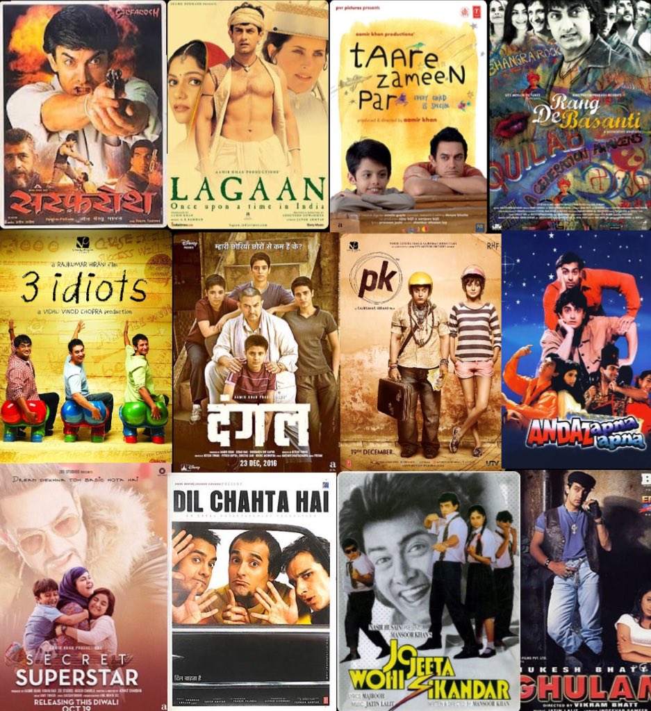 Filmography aisi banao ke 4 log chhodkar baaki sabko pasand aayein…
#AamirKhan ❤️🔥