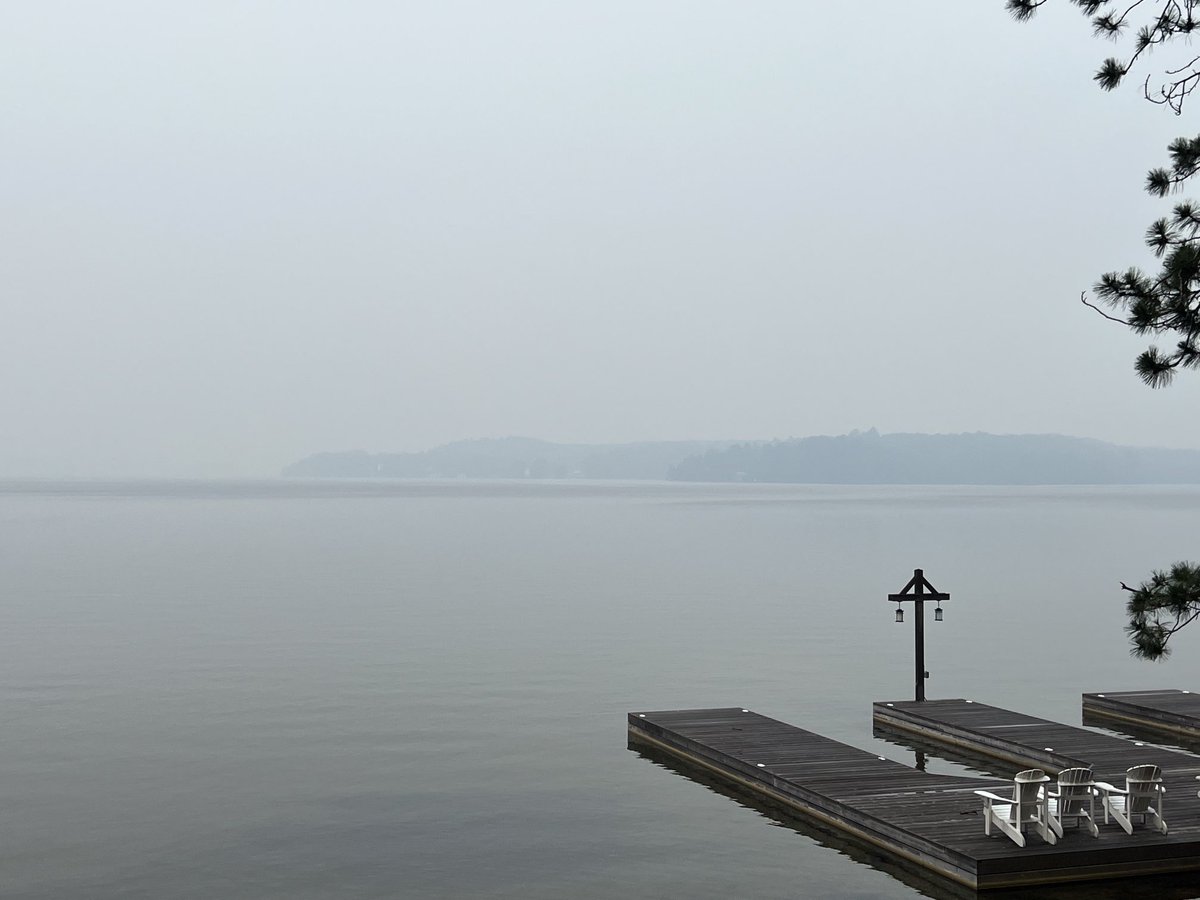 Girl your eyes have a mist from the smoke of a distant fire…. #Muskoka #Notfog