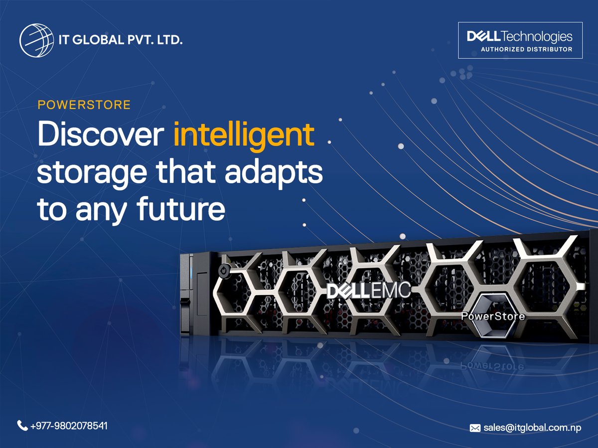 itglobalnp's tweet image. Unlock the Future of Storage with Dell PowerStore: Discover Intelligent Solutions that Seamlessly Adapt to Changing Business Demands. #IntelligentStorage #AdaptiveTechnology #FutureReady
Know more about the product and sign up here:
promotions.itglobal.com.np/powerstore/