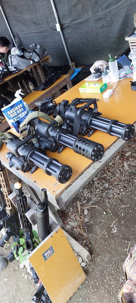 ken_saba_'s tweet photo. ミニガン三兄弟
#m133
#サバっちゃ
#サバゲー
#サバイバルゲーム https://t.co/aWSM6REo8g