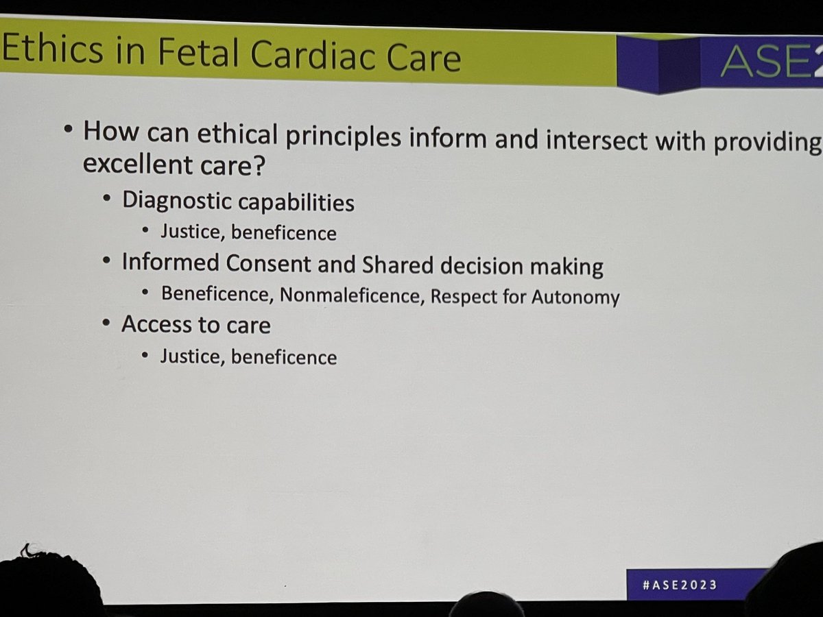 Fantastic early morning Fetal Cardiology Symposium at #ASE2023! @angira_patel discussing ethics, disparities, and why we are compelled to influence policy changes to improve fetal cardiac care. @ASE360 @DrKeilaLopez @FetalHeartSoc @MaryDonofrioMD @angira_patel @AnitaKrishnan9