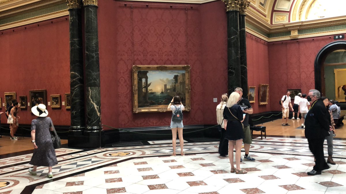 garymeegan's tweet photo. At the National Gallery in London wondering why people are taking pictures of all the paintings. It’s better to just look at them online. It seems that there is a need to turn reality into the virtual before it becomes real. https://t.co/IsxPSKaXwg