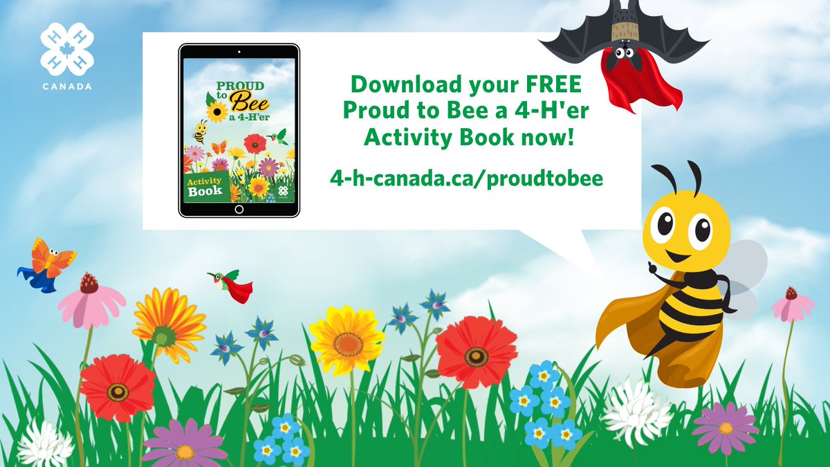 4HCanada's tweet image. Thank you for celebrating #PollinatorWeek2023 with us! Just because pollinator week is coming to an end, doesn’t mean the important work that #Pollinators do stops! Download our #ProudtoBeea4Her activity book to learn more at: bit.ly/2EoyREa   

@syngentacanada