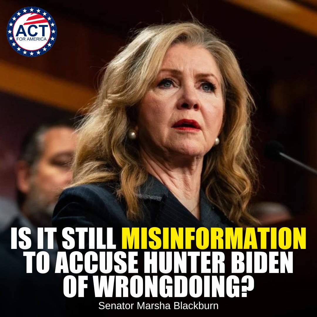 ACTforAmerica's tweet photo. Great question, Senator Blackburn! https://t.co/bKmji63Vju