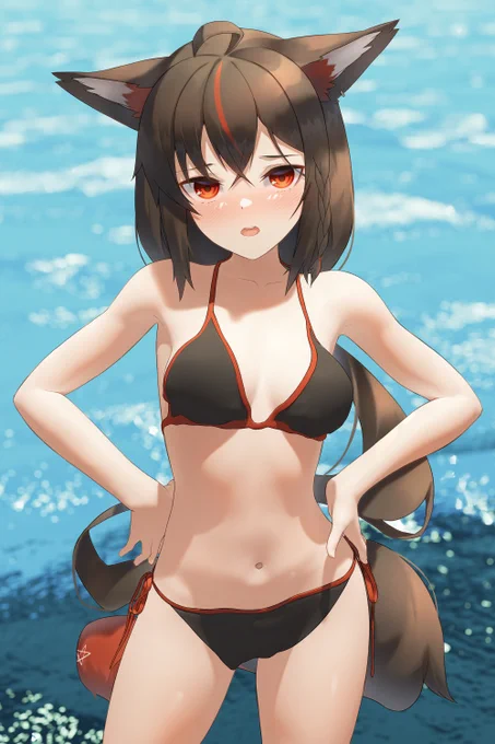 おい、何見てんだ!  #絵フブキ