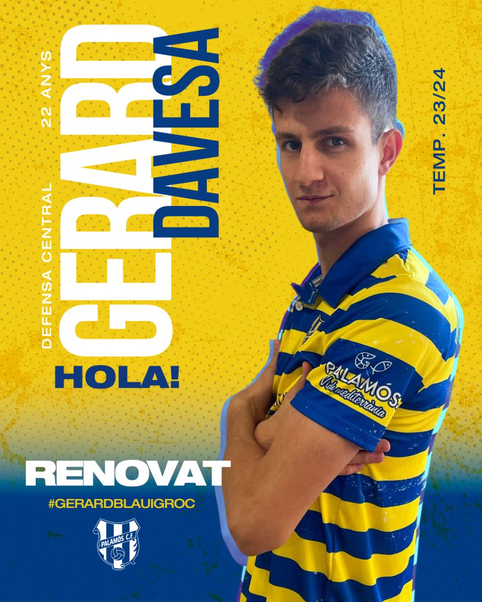 palamoscf's tweet photo. ♻️𝗗𝗔𝗩𝗘 𝗥𝗘𝗡𝗢𝗩𝗔𝗧 |

⚽El jugador que treu un 𝗽𝗲𝘂 𝗺à𝗴𝗶𝗰 i t'evita un gol. El que mai deixa un 𝟭 𝗰𝗼𝗻𝘁𝗿𝗮 𝟭 amb el porter. El que ens ha fet vibrar més amb els seus 𝗴𝗼𝗹𝘀 als últims min.

💪Contundència, tècnica i solidesa per una muralla d' #èlit! https://t.co/QeSN83Dn6b