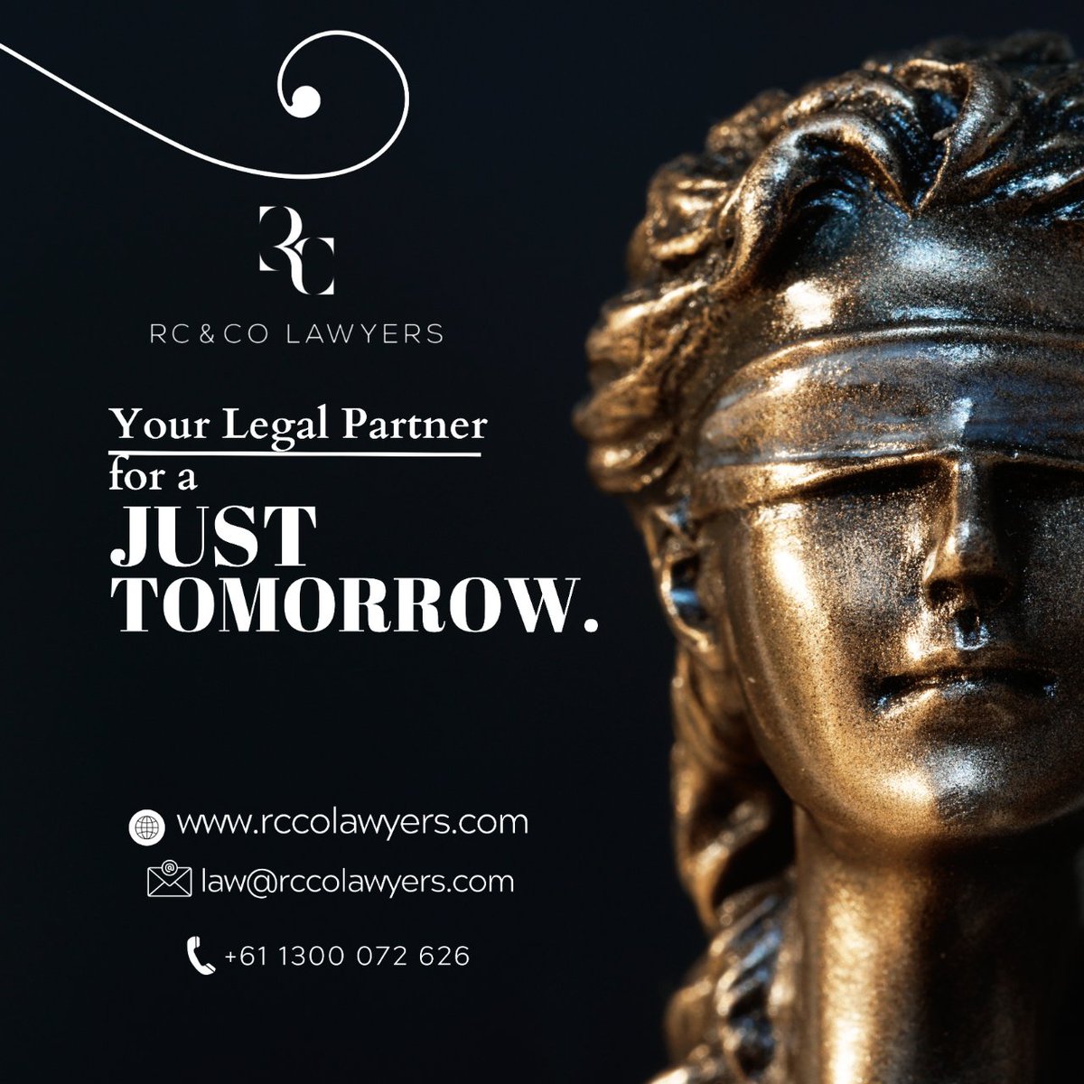 Your Trusted Legal Partner, Committed to Building a Just Tomorrow. #rccolawyers #legal #legalservices #lawfirm #australia #strata #debtcollection #conveyancing #familylaw #property #immigrationlawyer #insuranceclaims #superannuation #insolvency #immigration #litigation
