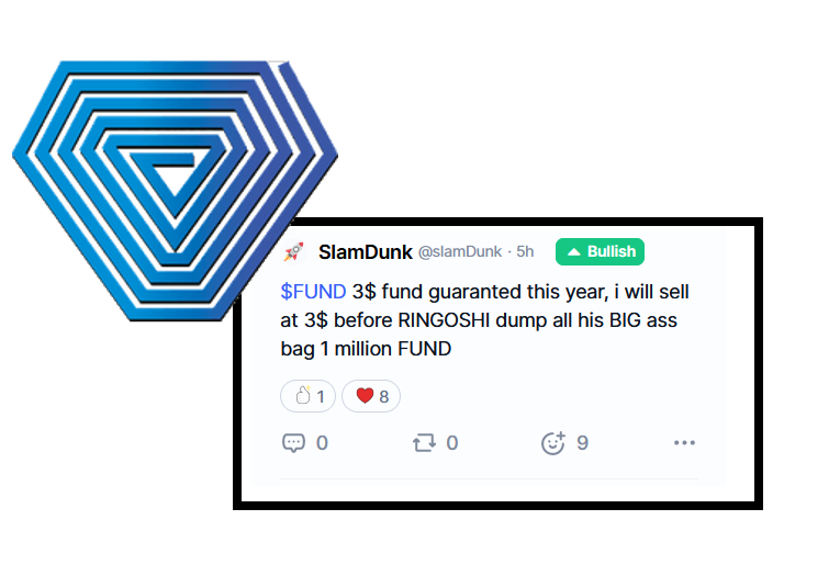 DigitalWilly's tweet photo. #FUND #xFUND #UNICATION #MAINNET
When $FUND should reach 3$ @RingoshiToitsu will make around 1.000$ passiv income by staking $FUND. Everyday. There will be mostlikly no reason for him to dump $FUND. He can live by his daily rewards. Do it like him. https://t.co/ZCzzxFHU6A
