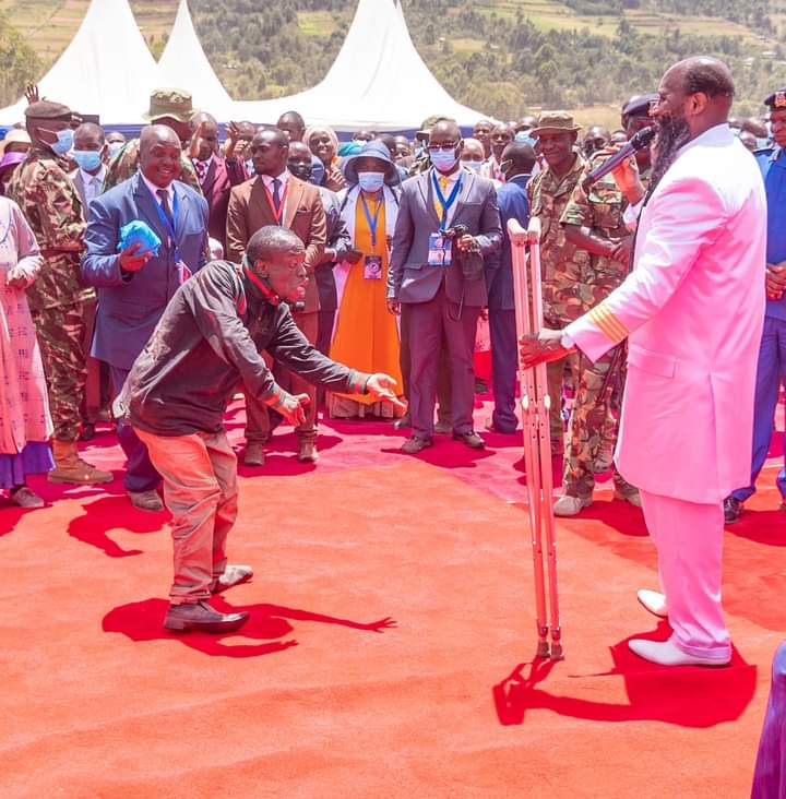 What a moment in the church,
How powerful it is living your life as you submit your hope at the cross of Jesus,
 This is big because of  #WonderHeavenlyBlessings

A cripple is now walking ! at one command from MIGHTIEST MIGHTIEST PROPHETS Of The LORD