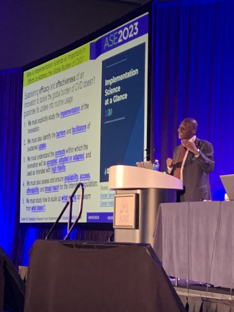 JLindnerMD's tweet image. An absolutely brilliant lecture is underway by Dr George Mensah of NIH/NHLBI on CV imaging and implantation science.