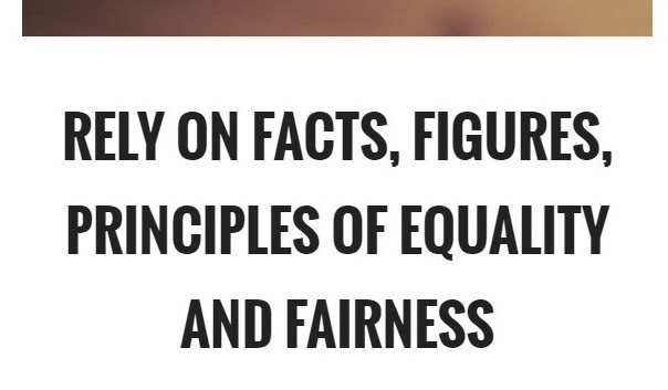 Rely on facts, figures, principles of equality and fairness

#ThinkBIGSundayWithMarsha #EndViolence #EliminateBullyingBasedViolence #SuicideAwareness #bullying #awareness #mentalhealth #humanity