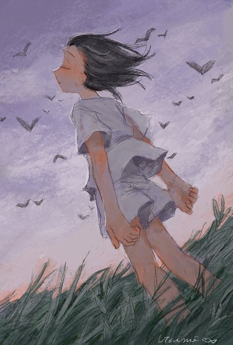 「short sleeves wind」 illustration images(Latest)｜2pages
