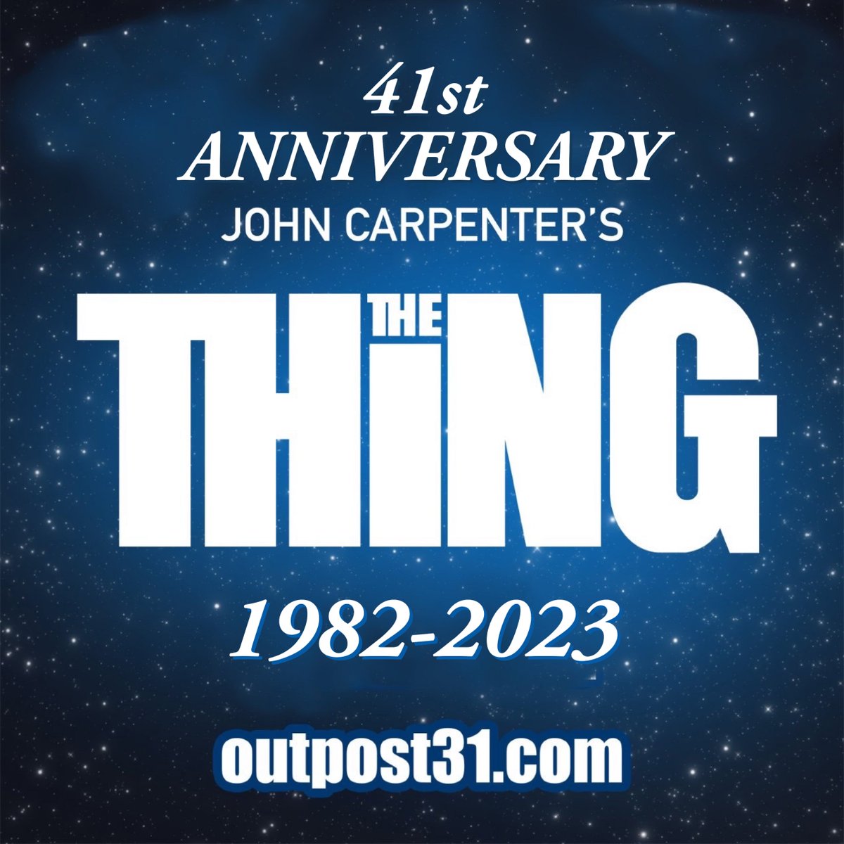 The Thing opened 41 years ago today—June 25 1982. 

#outpost31 #thething #thething1982 #johncarpentersthething #johncarpenter #kurtrussell #rjmacready #macready #fortyfirstanniversary #fortyoneyears #horrorfilm #horrorfan #lovehorror