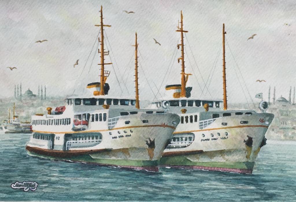 Suluboya İstanbul Çalışmam 🛳
“Bekleyen Vapurlar”
25x35 cm 300 gr/m2 Kağıt
instagram.com/macik1979
Eserle İlgilenirseniz Mesaj Atabilirsiniz.

#watercolor #art #artist