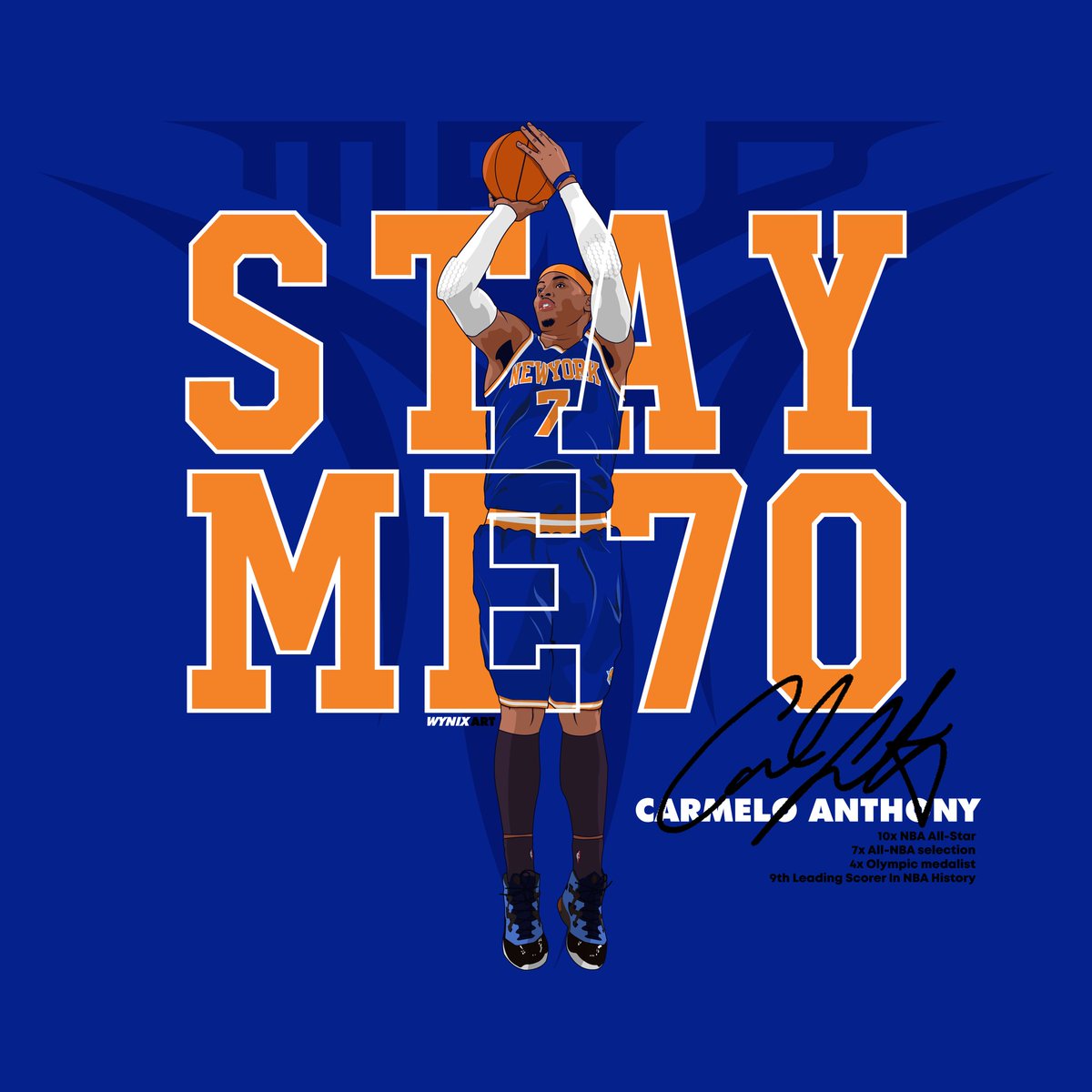 STAY ME70

Open for commission. Drop a message for details 📩

#vectorartwork #adobeillustrator #fanart #carmeloanthony #stayme7o