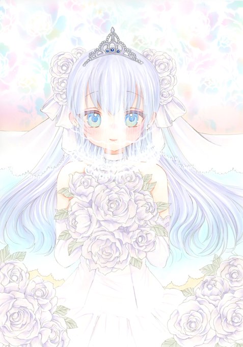 「bride hair ornament」 illustration images(Latest)