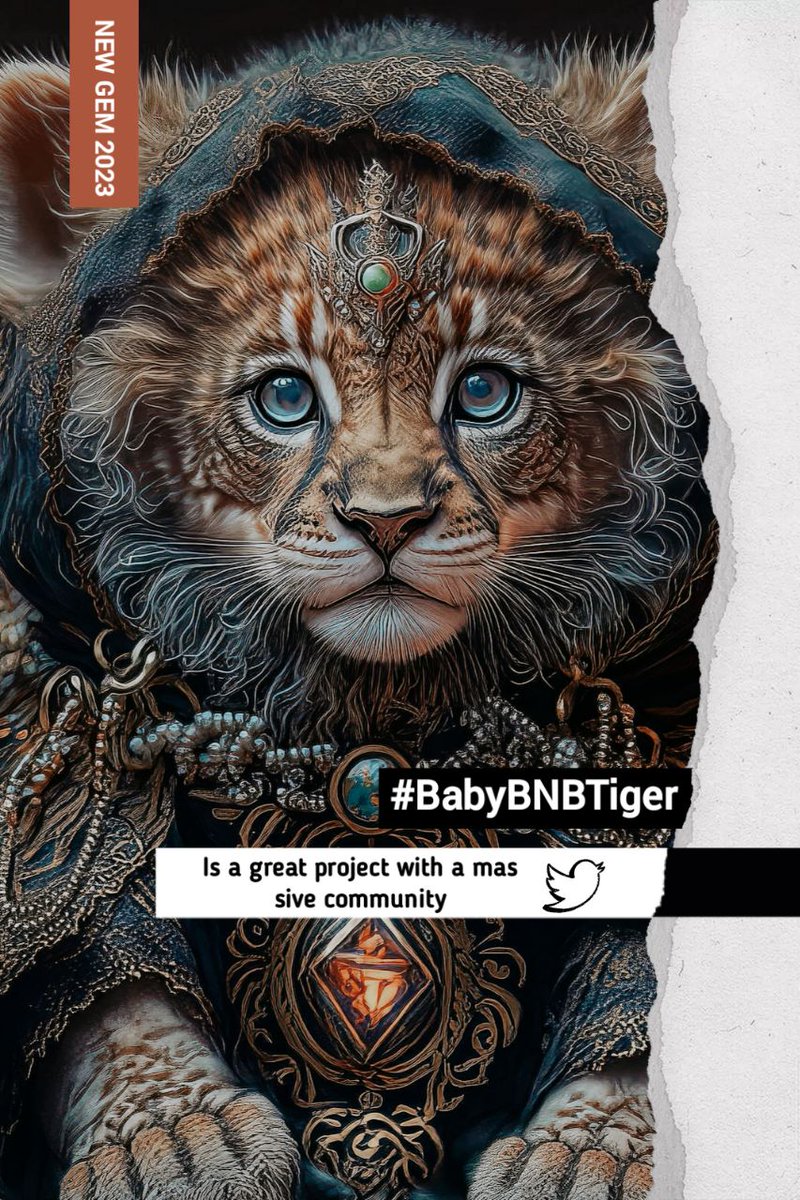 Devy_Rossalita's tweet photo. @bitcoinlfgo It's time to turn your desire for financial independence into a surefire reality with the #NFT collection. @BabyBNBTiger is the key to unlocking your true potential.

You can learn everything from the Tiger Cub ➡️ https://t.co/Y7Ci4UX8iC https://t.co/pyKVWXmko1