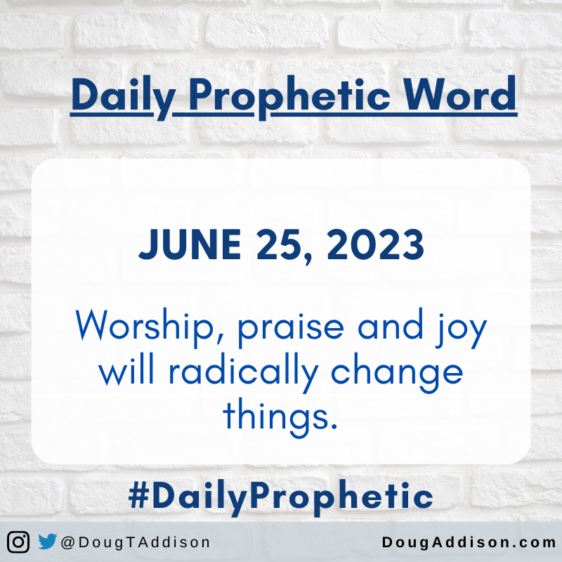 dougtaddison's tweet photo. Worship, praise and joy will radically change things.
.
.
#prophetic #dailyprophetic #propheticword #dougaddison #hearinggod #prayer #supernatural #encouragement #dailyprayer #christian #bible #christianliving https://t.co/3P9qM0u6ah