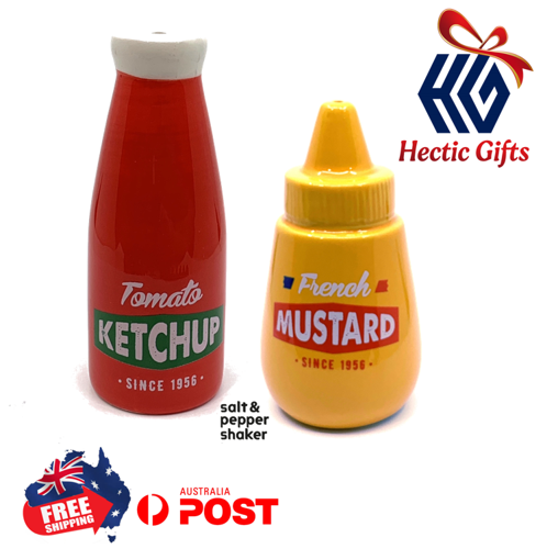 NEW - HOME X Ceramic Mustard and Ketchup Salt and Pepper Shaker Set

ow.ly/baGP50KhVYQ

#New #TomatoKetchup  #FrenchMustard #Novelty #Ceramic #SaltandPepperShakers #Set #Collectible #FreeShipping #AustraliaWide #FastShipping