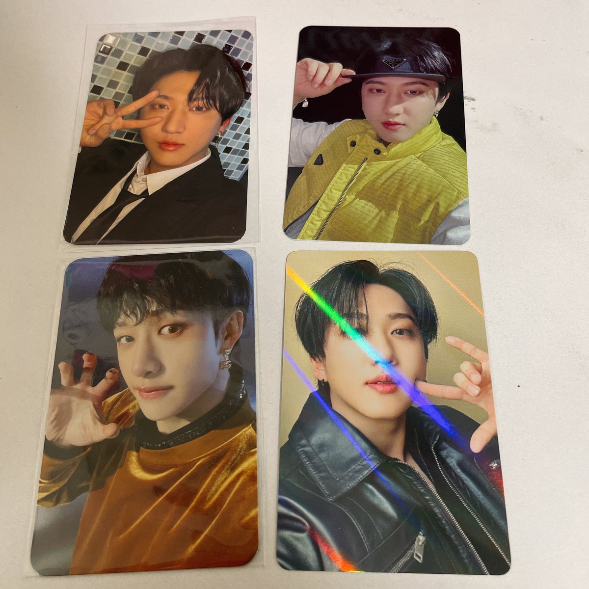 mongdda_'s tweet photo. 交換 スキズ トレカ 店舗特典 makestar メクス yes24 JYP BDM Stray kids 5star

譲：チャンビン バンチャン

求：画像2.3枚目🤍
同種異種 スンミン アイエン

上記交換先を探しております。硬質ケース+防水をして郵送希望
お心当たりがございましたらお気軽にお問い合わせ下さい。 https://t.co/Nc3GHgqaFJ