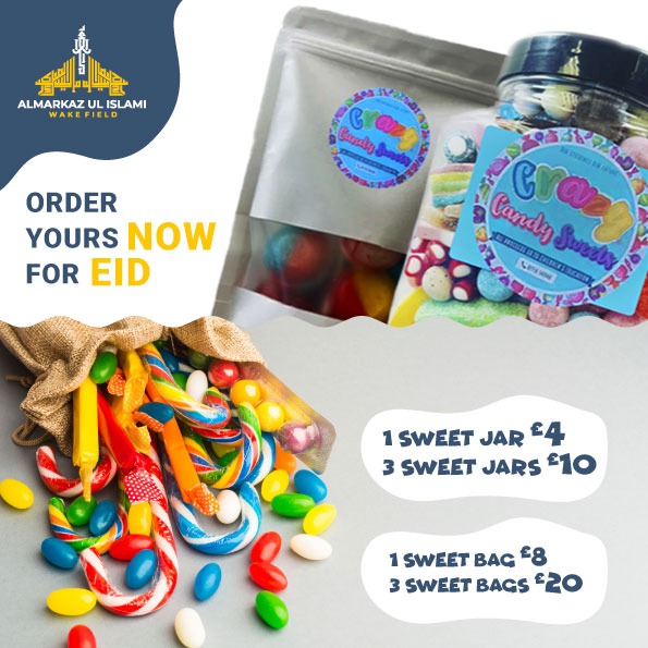 MarkazWakefield's tweet photo. Eid celebrations are incomplete without sweets! Treat yourself to a single sweet bag for £8 or share the joy with three sweet bags for just £20. Don't wait, place your orders now and make your Eid even sweeter!

#AlMarkazUlIslami
#EidTreats
#SweetDelights
#EidSweets
#Titan https://t.co/MekqsfBbya