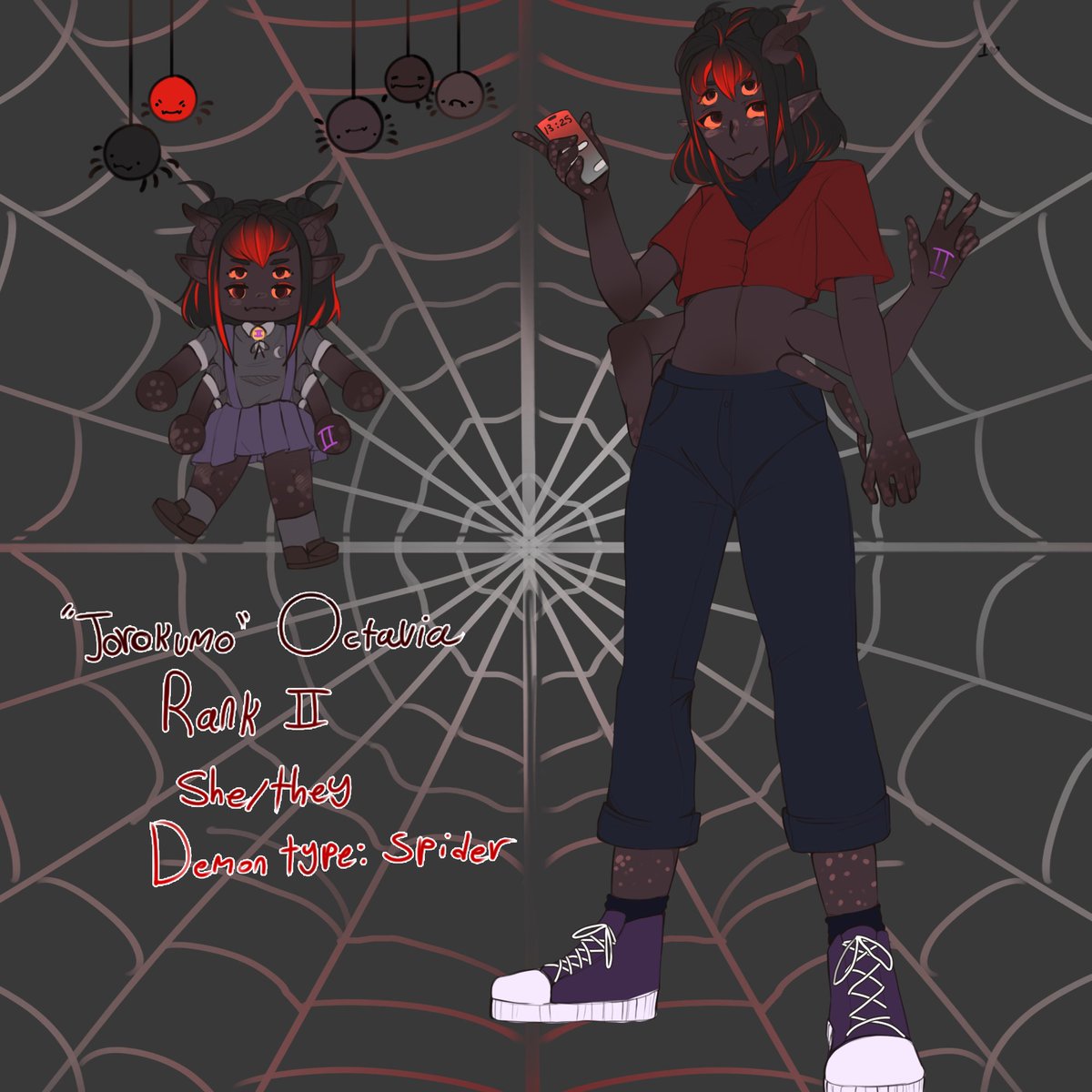 imaginativeizzy's tweet photo. DDA OC :3
#OC #originalcharacter #art #artist #digitalartist #DigitalArt #traditionalartist #spiderdemon #spider #spiders #demonoc #DDAOC
#DeviDeviAnarchy https://t.co/IFgZIixClV