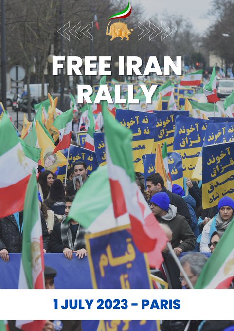 #FreeIran2023 Join us on July 1, 2023, in Paris to support the Iranian people's fight for a democratic republic and separation of religion and state. Let's stand together for freedom and equality! #FreeIran10PointPlan