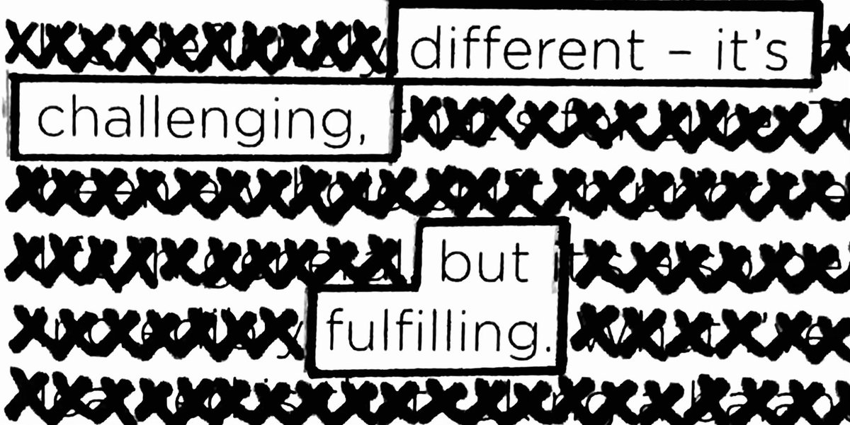 different - it’s challenging, but fulfilling. #blackoutpoetry #poetry #writingcommunity #readpoetry #poetrywriting #poetrylovers #different #challenging #fulfilling #writerscorner #writerscommunity #shortpoetry #micropoetry
