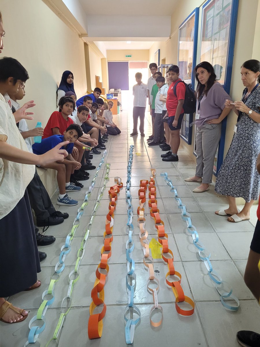 End of year activities are in full swing! Year 8 were fantastic this morning completing the Translation Chain Challenge. Congratulations to the winning group who created the longest chain of accurate translations. #everyonecan @BSMuscat @BSMuscatMFL